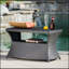 Table d'appoint avec siège à double usage Berkeley Chaaise avec trou pour parasol intégré-161756854