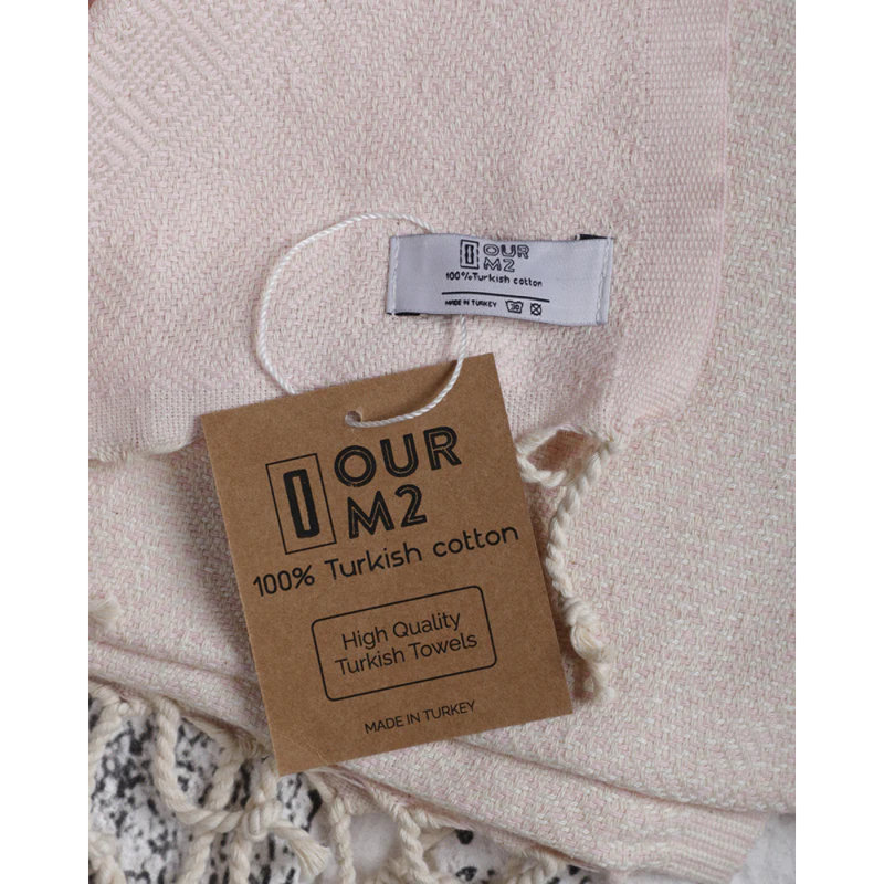 Dilay Turkish Bath & Beach Towel 100% Organic Turkish Cotton Hammam Peshtemal Fouta Towel, Pink 