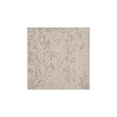 Tapis beige lavable à la machine