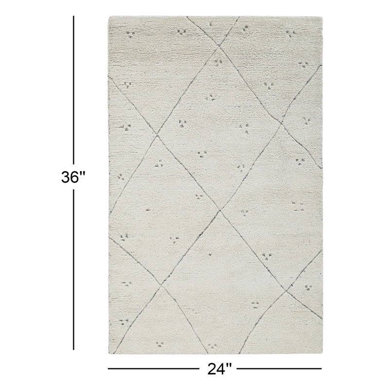 Damani Wool Area Rug, Rectangle 2' x 3'