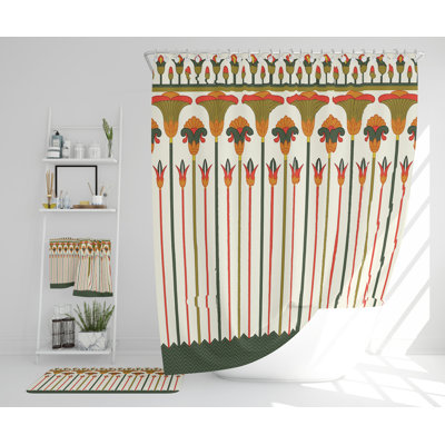 Neeve Polyester Shower Curtain Set