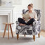 Fauteuil d'appoint à oreilles Botanical-1428402689