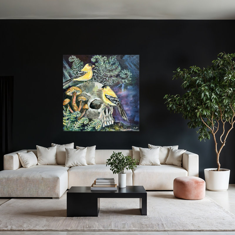 Art contemporain, forêt gothique éthérée, H 48 po x l 48 po