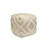 Grandcanyon Cotton Shaggy Pouf, Ivory/Gold-36209226