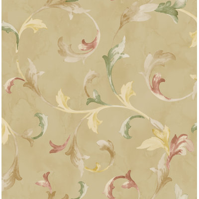 Papier peint à feuilles métallisées Seabrook Designs