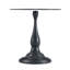 Table d'appoint ronde vintage avec plateau en verre trempé, parfaite pour le salon et la chambre à coucher, durable et élégante