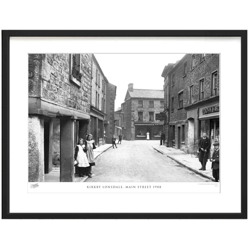 Kirkby Lonsdale, Main Street 1908 by Francis Frith - Single Picture Frame Print, 45cm H x 60cm W x 2.3cm D