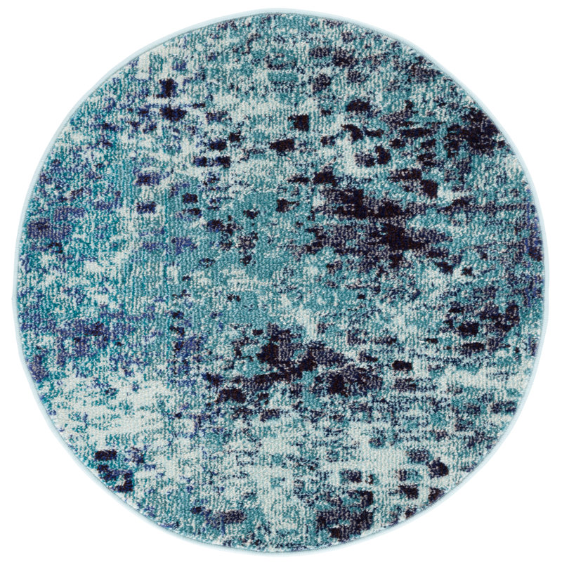 Tapis performance abstrait Travers, Rond 3 pi