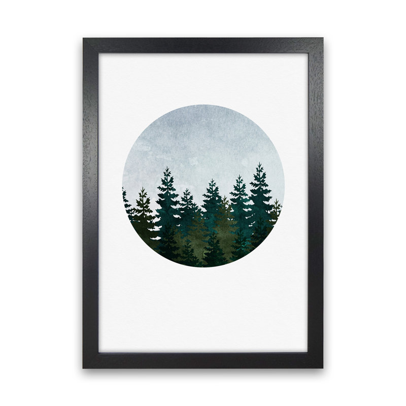 Evergreen - Print, Black Framed, 88cm H x 64cm W x 3cm D