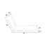 Ensemble de coussins de chaise longue d'extérieur 2 pièces Lake Blue-126172351