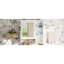 Armoire de salle de bain murale blanche, grande porte miroir, 5 tablettes réglables et plus, armoire de rangement avec 3 niveaux ouverts, design moderne-1890569304