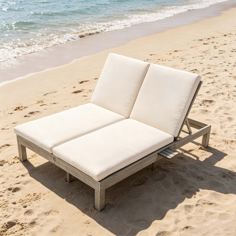 Chaise longue double, Gris