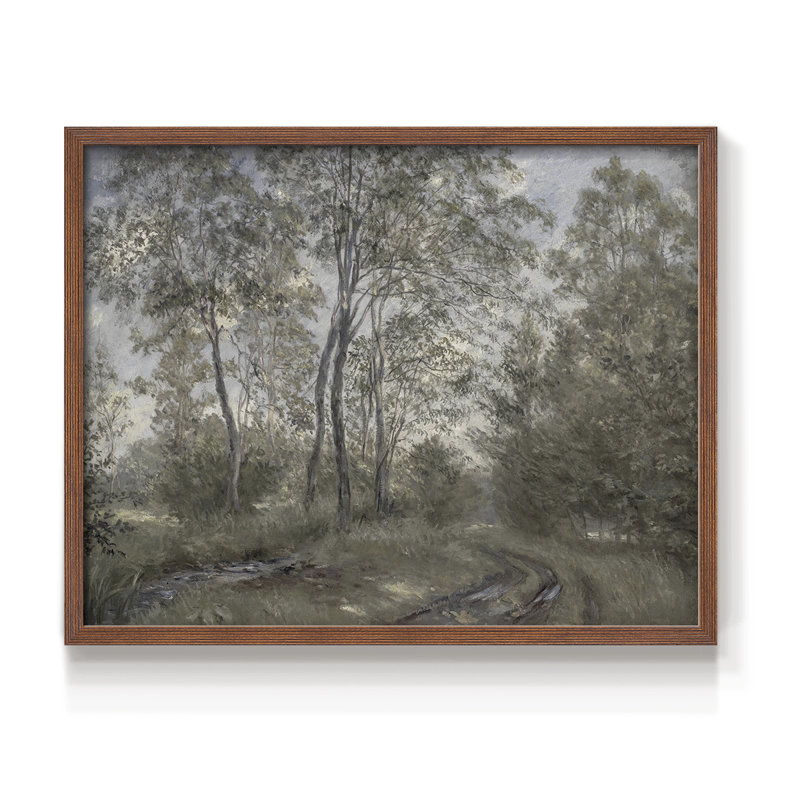 Paysages rétro-CCDCLXXV-impression encadrée - réversible, Noyer, H 16 po x l 20 po