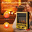 HOMCOM Electric Fireplace 1 & 2KW LED Fire Flame for Living Room Golden-796025339
