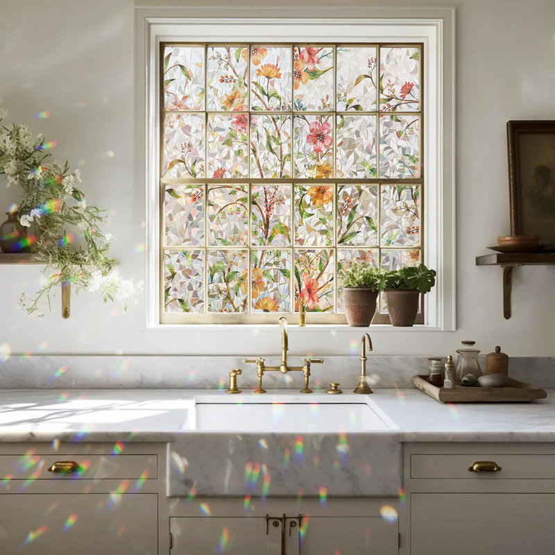 Flower Rainbow Window Film