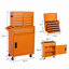 Coffre à outils, armoire de rangement à outils à 5 tiroirs avec coffre à outils amovible, doublure, roues verrouillables universelles, tablette réglable, mécanisme de verrouillage, chariot à outils en métal pour atelier de garage-1172571327