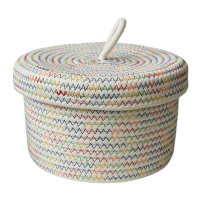 Panier de corde tissé