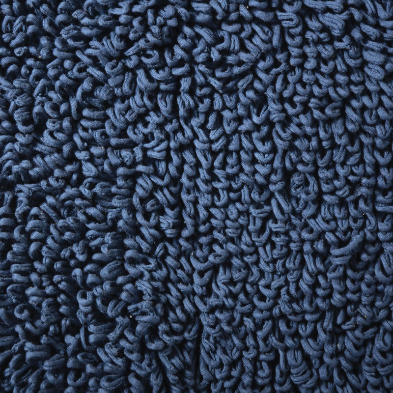 Tapis de bain à lacets shoe, Bleu marine