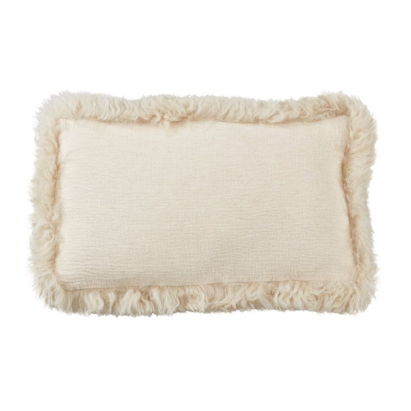 Lulie Collection Linen Throw Pillow, Natural