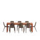 Anautica 88'' Rectangular 8 - Person Outdoor Dining Set
