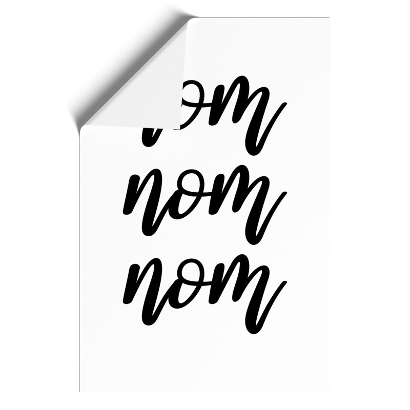 Nom Nom Nom - Frameless Print, 42cm H x 30cm W x 0.1cm D