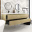 Meuble-lavabo sur pied simple avec surface solide-930536777