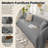 Pet-Friendly Waterproof Couch Cover with Tassel, Grey 71"x 134"-488170726-488170727