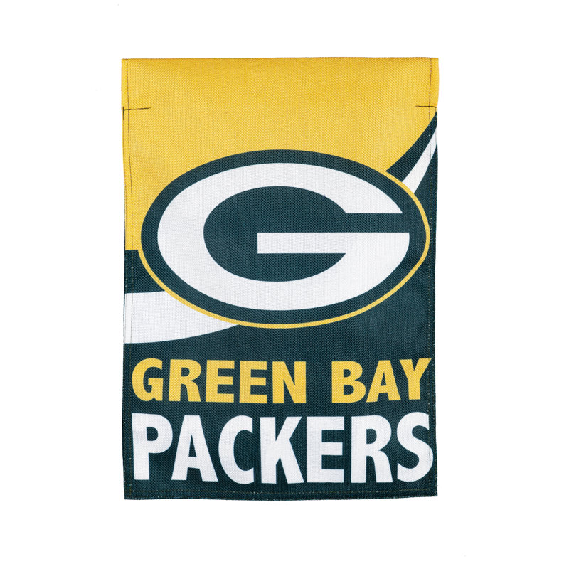 Drapeau de jardin en polyester 18 po x 13 po Green Bay Packers