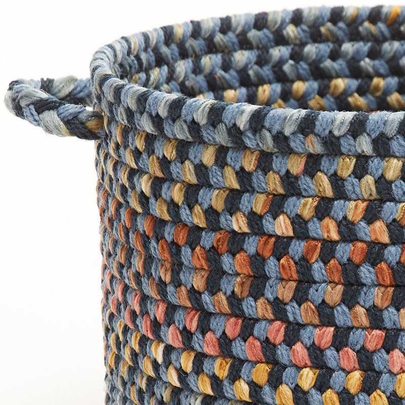 Panier en tissu Bar Harbor, H 8 po x l 10 po x P 10 po, 23 pintes, Indigo