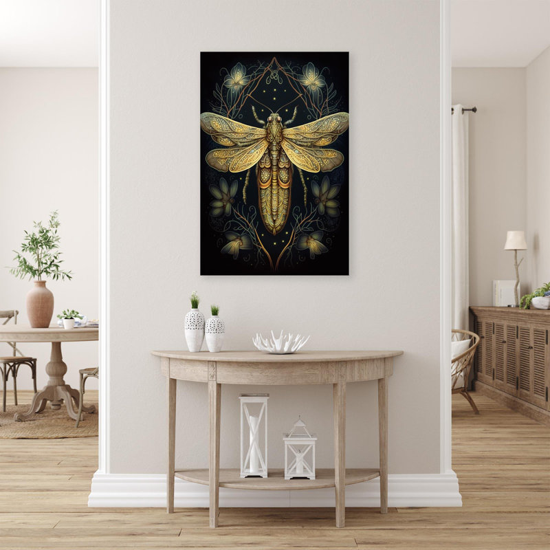 «Daisies And Firefly», impression sur toile tendue, H 36 po x L 24 po x l 1,25 po