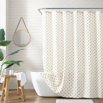 Peri Home Block Print Gauze Shower Curtain 72 X 72 Multi