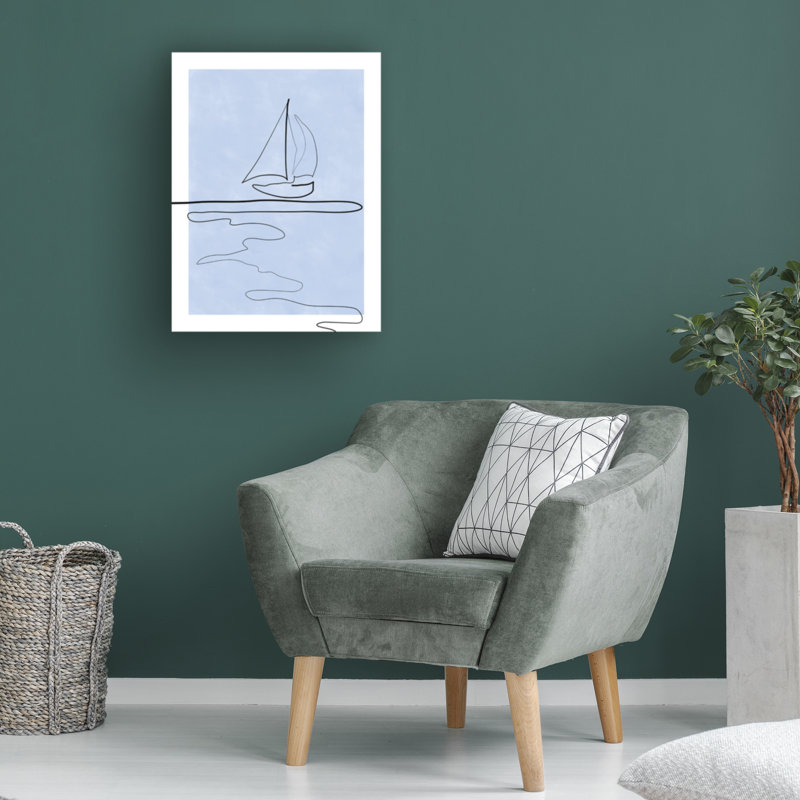 Art sur toile Elena Ristova Aspectratio Indigo47, H 35 po x l 47 po