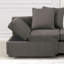 Fauteuil convertible 1 pièce en tissu de style contemporain avec rangement fonctionnel et coussins de salon-445077114