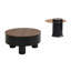 Ensemble de 2 tables basses rondes gigognes-681496813