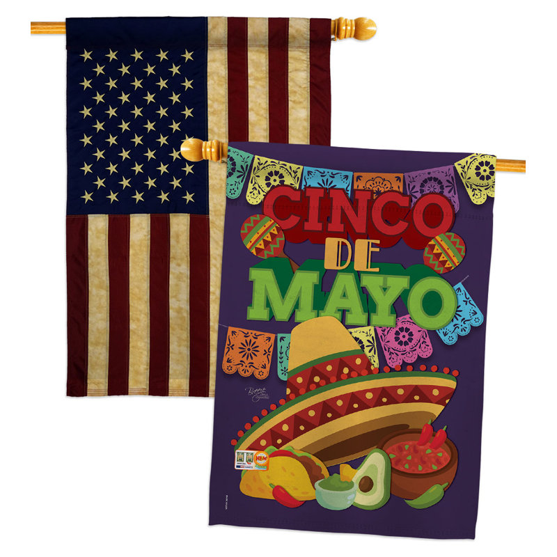 Drapeau de maison Cinco De Mayo