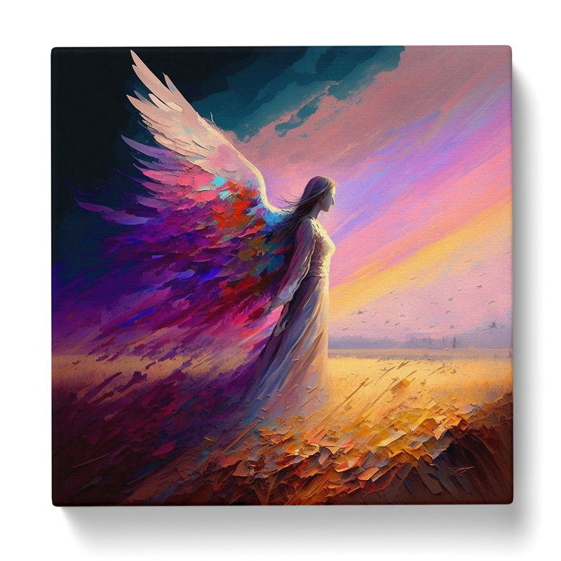 Angel Colour Field Painting - Print, 35cm H x 35cm W x 3cm D