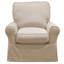 Fauteuil pivotant en polyester de 34 po de large Aadin-164586349