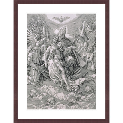 Le pub de la Sainte-Trinité (gravure sur bois) par Albrecht Dürer, impression giclée sur cadre