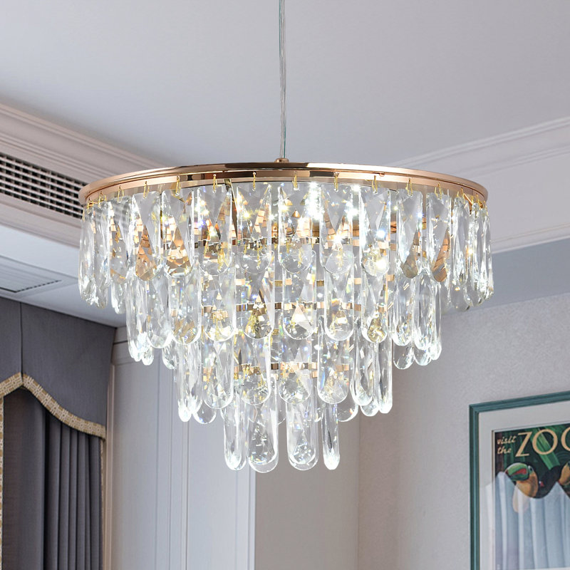 2-Light Crystal LED Chandelier