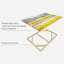 Impression abstraite sur toile jaune-1441782657
