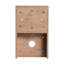 Meuble-lavabo mural 36 po avec lavabo en céramique blanche, tablettes de rangement, 1 porte à fermeture en douceur, emballage Kd, contreplaqué, meuble-lavabo contemporain, surface facile à nettoyer, plusieurs zones, rebord caché-171898380