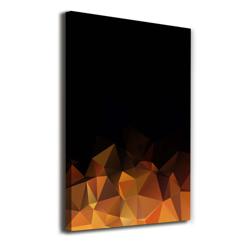 Abstraction Triangles - Wrapped Canvas Print