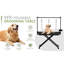 Grande table de toilettage pour chien 47 po pliable noire avec accoudoirs réglables pour chiens à la maison-133032199