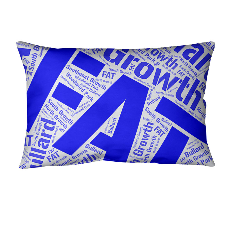 Coussin lombaire intérieur/extérieur fresno, Bleu, Oui