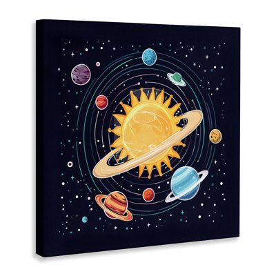 Système solaire Planètes Orbit Canvas, design by Creative Studio