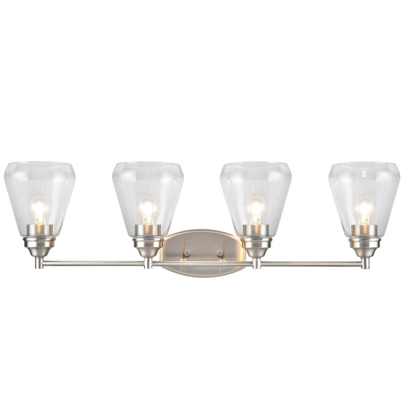 Wyble 4 - Light Dimmable Vanity Light, Satin Nickel