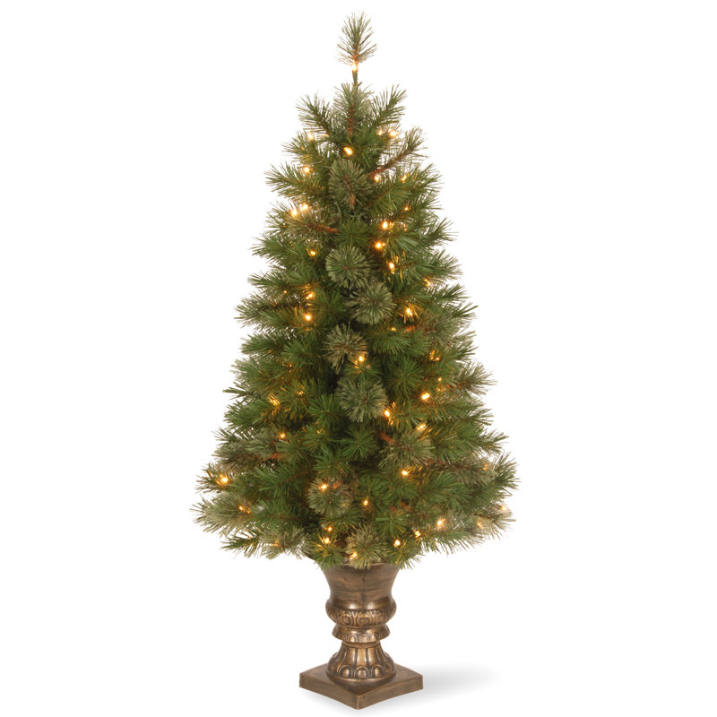 4 ft. Atlanta Spruce Entrance Tree with Clear Lights