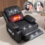 Faux Leather Heated Massage Chair-1467943797