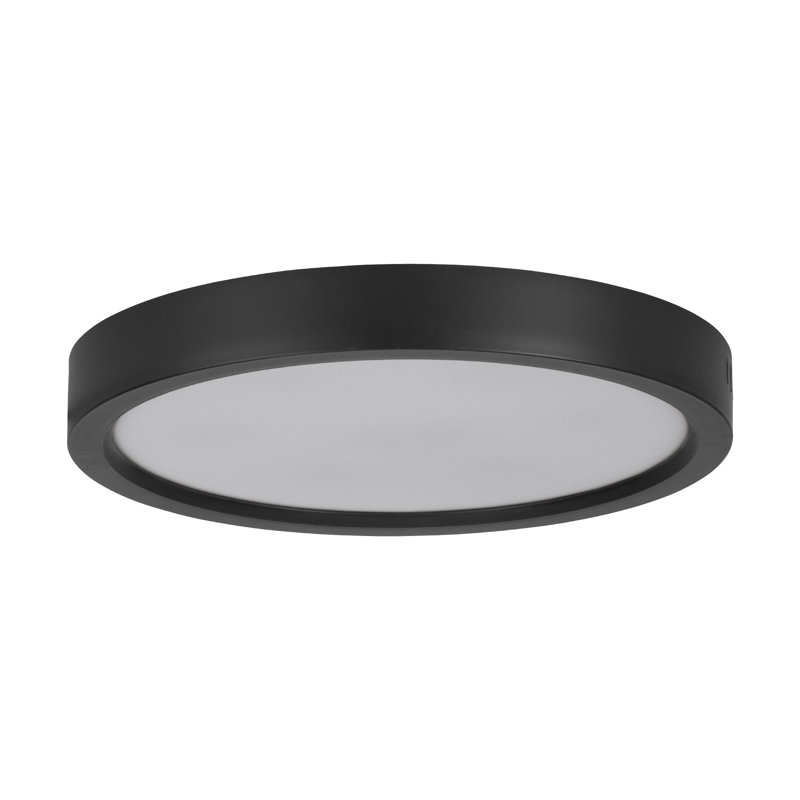 Denean LED Flush Mount, Black