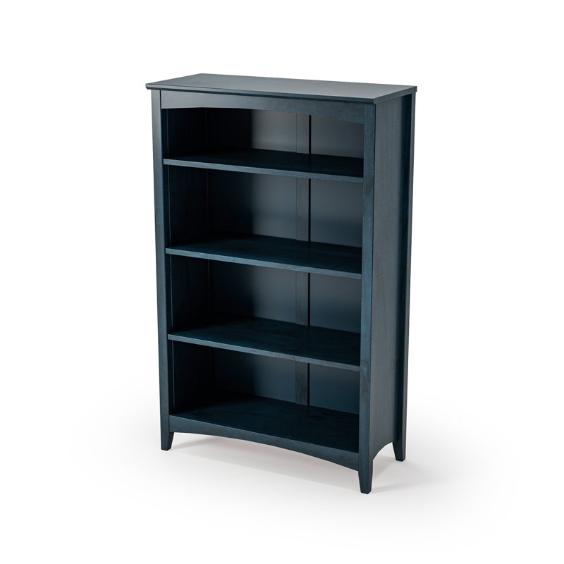 Colton Bookcase, (4 Shelves) 48" H x 30" W x 13"D, Deep Ocean Blue